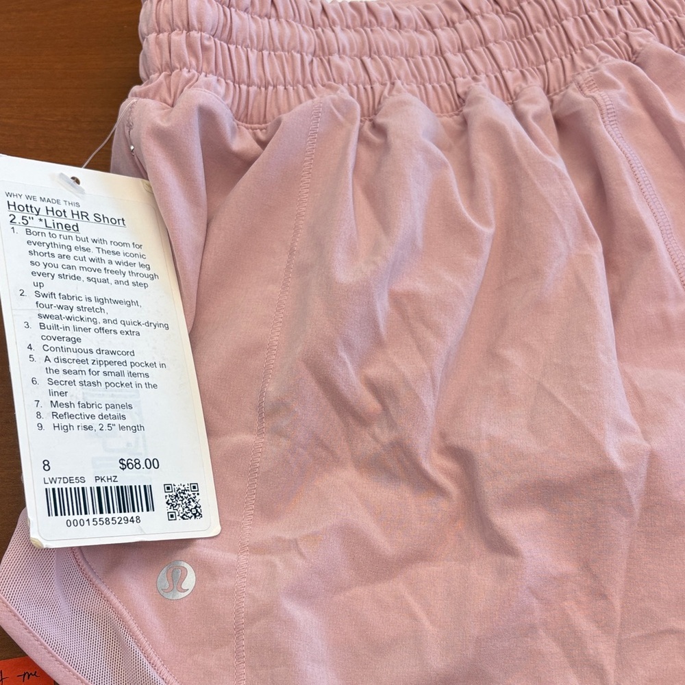 lululemon athletica Light Pink Athletic Shorts